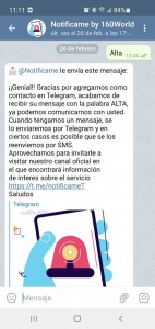 telegram y 160World